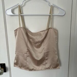 Lioness Satin Cowl Cami in Nude Blush